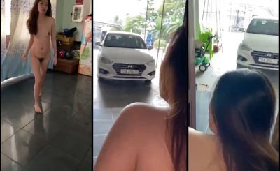 Public mở toang cửa nhà địt nhau cho hàng xóm xem . Vợ chồng đồng lòng dâm dục thì cả xóm có phim xem đều